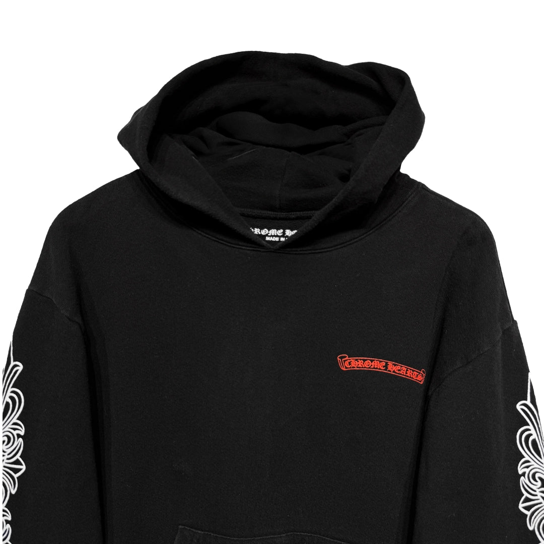 Chrome Hearts Matty Boy Chomper Floral Hoodie Black