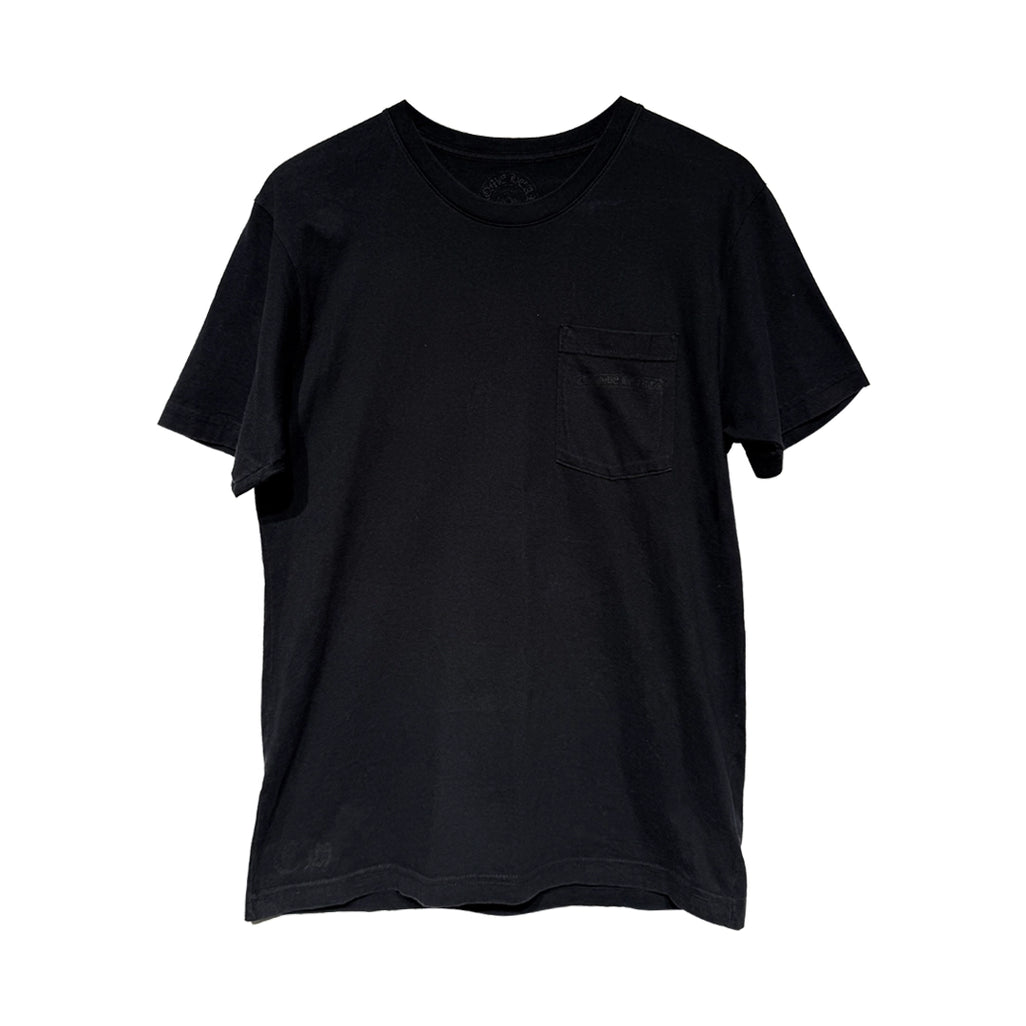 Chrome Hearts Black T-Shirt showing the blank front