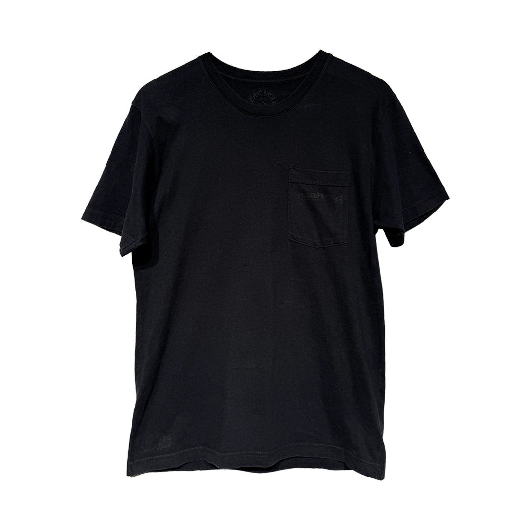 Chrome Hearts Black T-Shirt showing the blank front