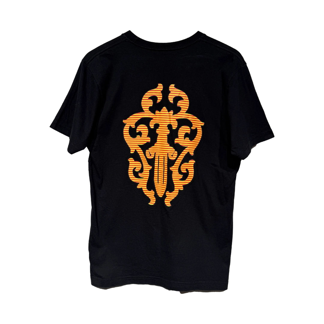 Chrome Hearts Black T-Shirt showing the blank front and subtle embossed logo on the pocket.