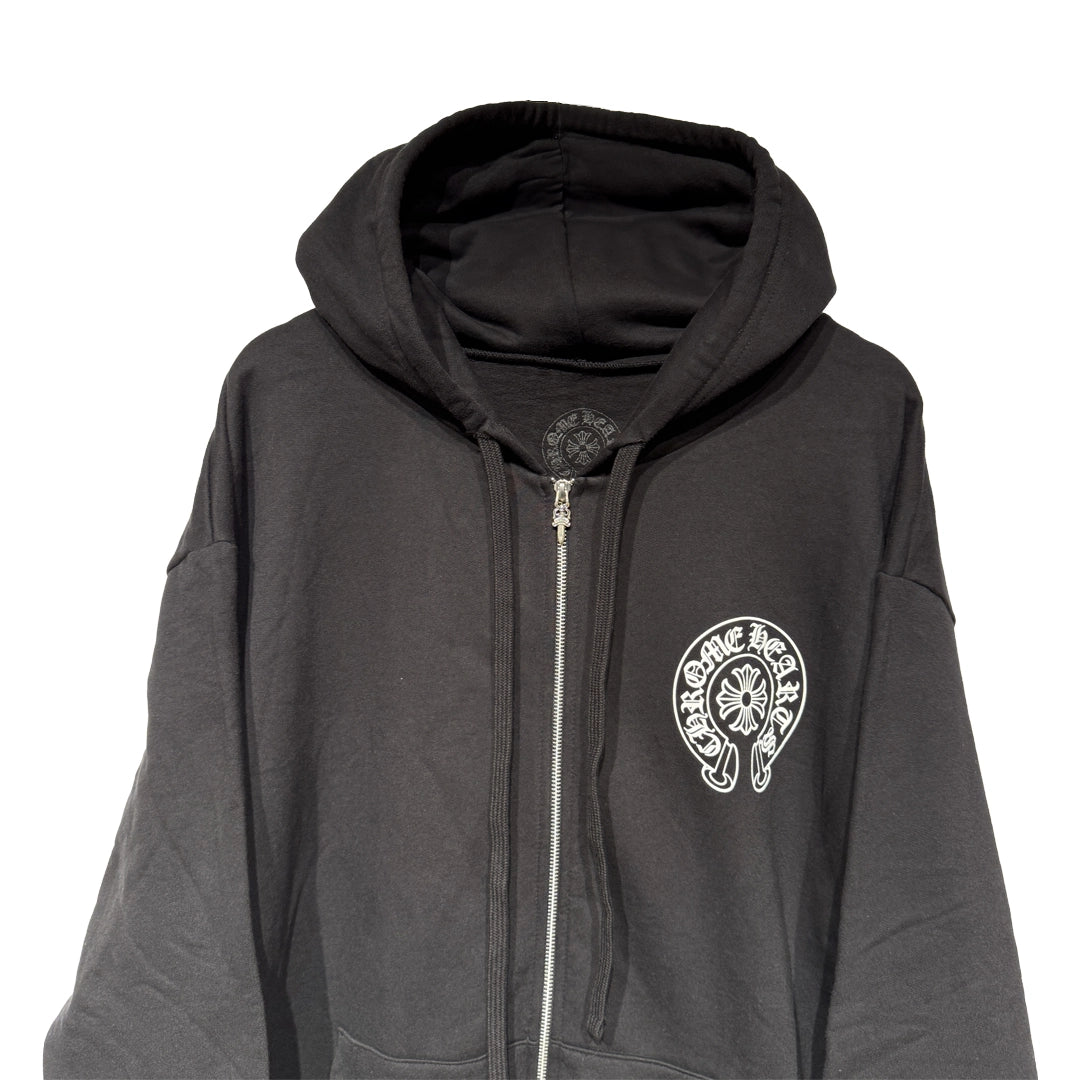 Chrome Hearts Manchester Black Horse Shoe Hoodie