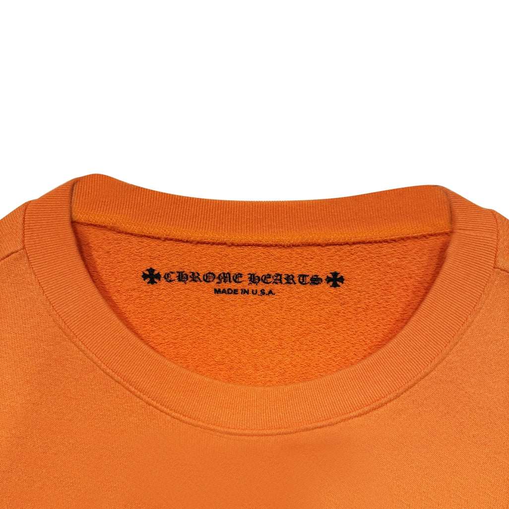 Chrome Hearts Vine Dagger Crewneck Sweatshirt Orange