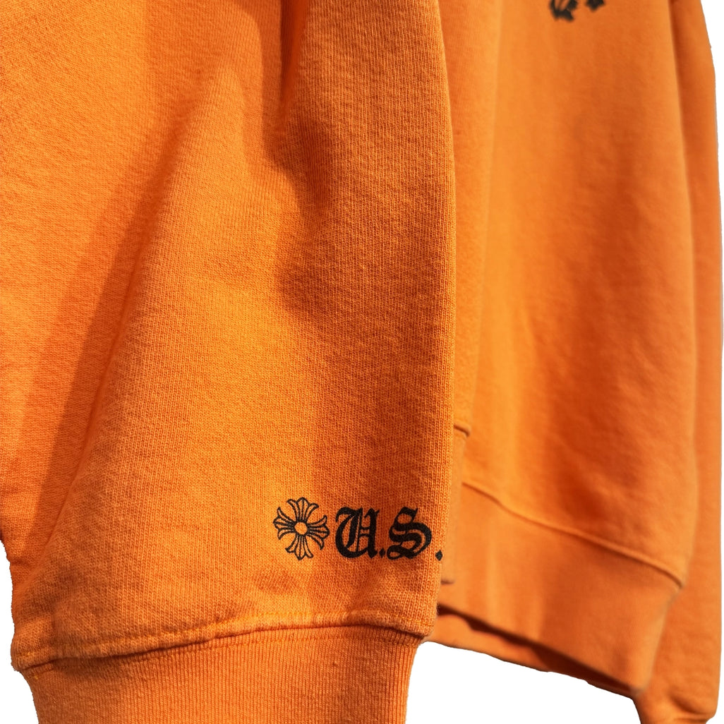 Chrome Hearts Vine Dagger Crewneck Sweatshirt Orange