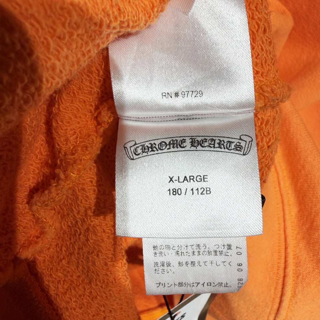 Chrome Hearts Vine Dagger Crewneck Sweatshirt Orange