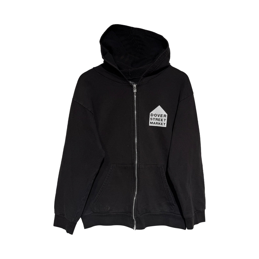 Chrome Hearts x Dover Street Market Zip-Up Hoodie Black/White