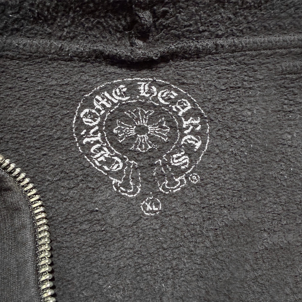 Chrome Hearts x Dover Street Market Zip-Up Hoodie Black/White