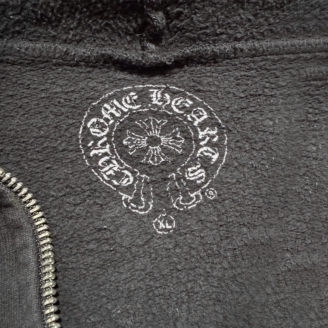 Chrome Hearts x Dover Street Market Zip-Up Hoodie Black/White