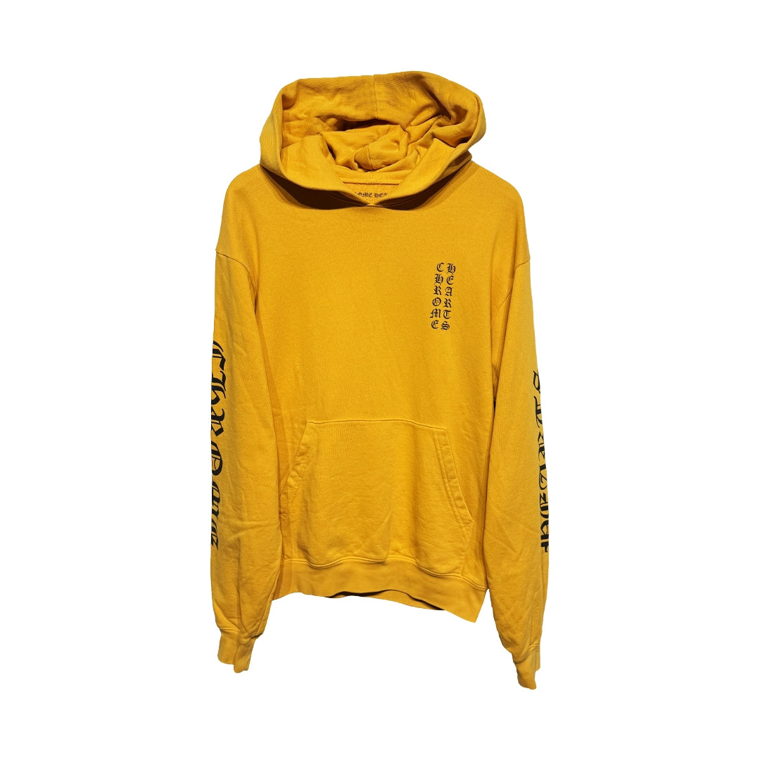 Chrome Hearts Vertical Logo Hoodie Orange