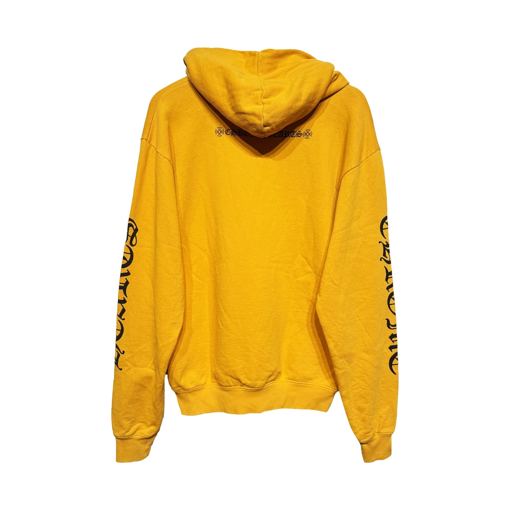 Chrome Hearts Vertical Logo Hoodie Orange