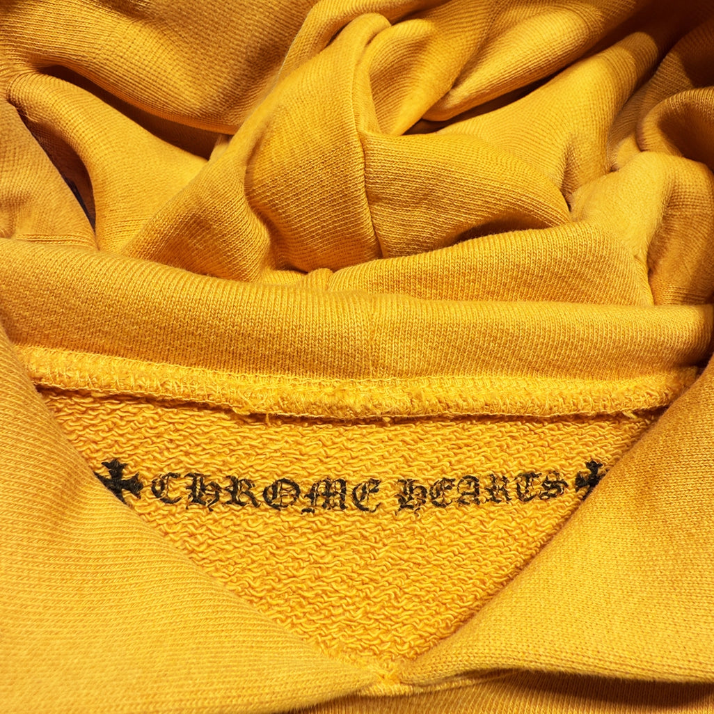 Chrome Hearts Vertical Logo Hoodie Orange