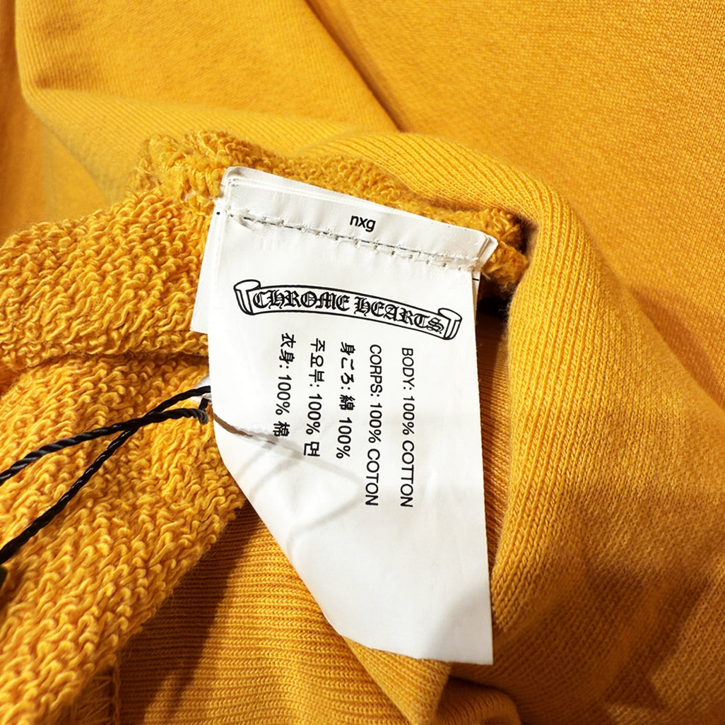 Chrome Hearts Vertical Logo Hoodie Orange