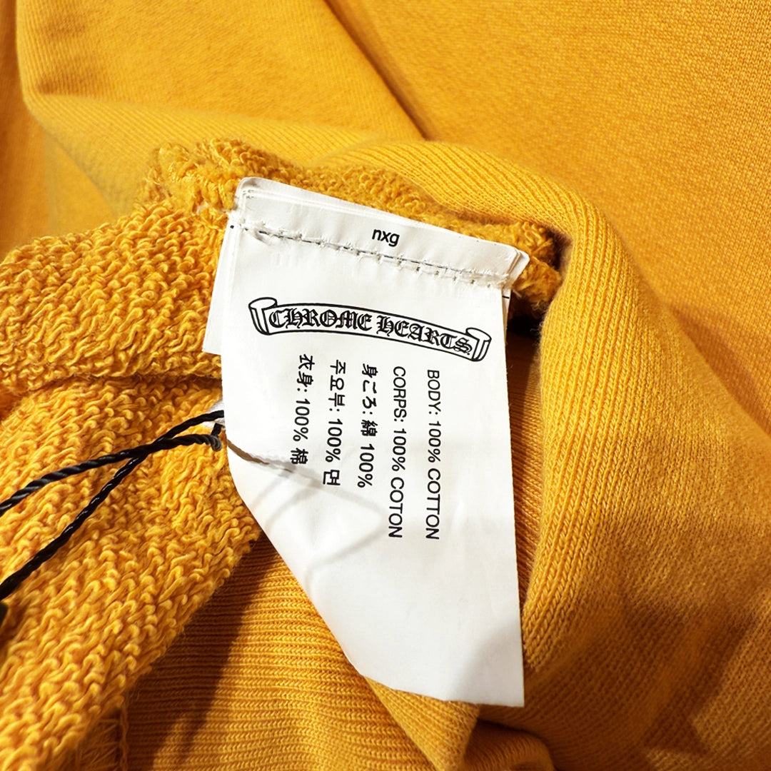 Chrome Hearts Vertical Logo Hoodie Orange