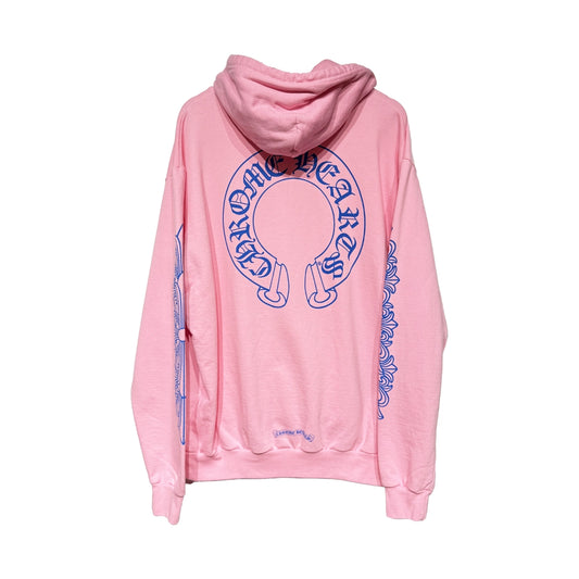Chrome Hearts Horseshoe Logo-print Pink Pullover Hoodie