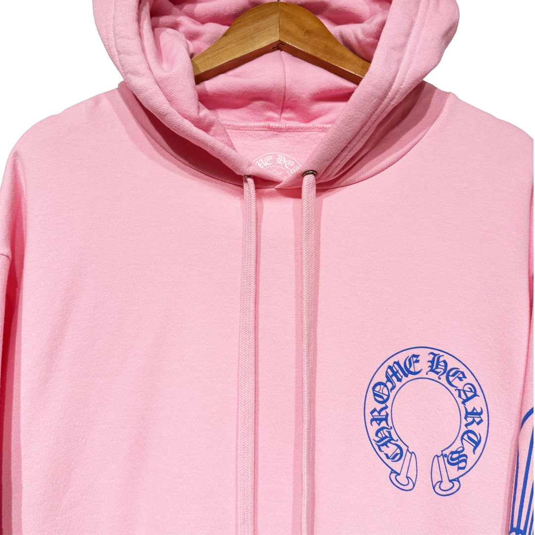 Chrome Hearts Horseshoe Logo-print Pink Pullover Hoodie