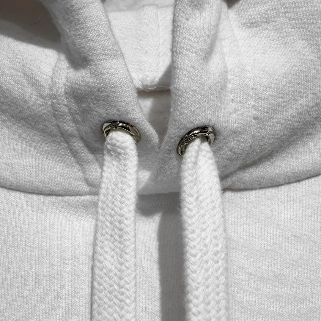Chrome Hearts Vertical Logo Hoodie White/black