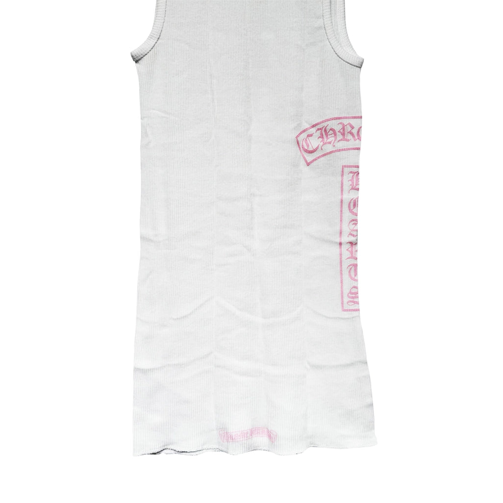 Chrome Hearts T Bar Rib Tank Top White/Pink