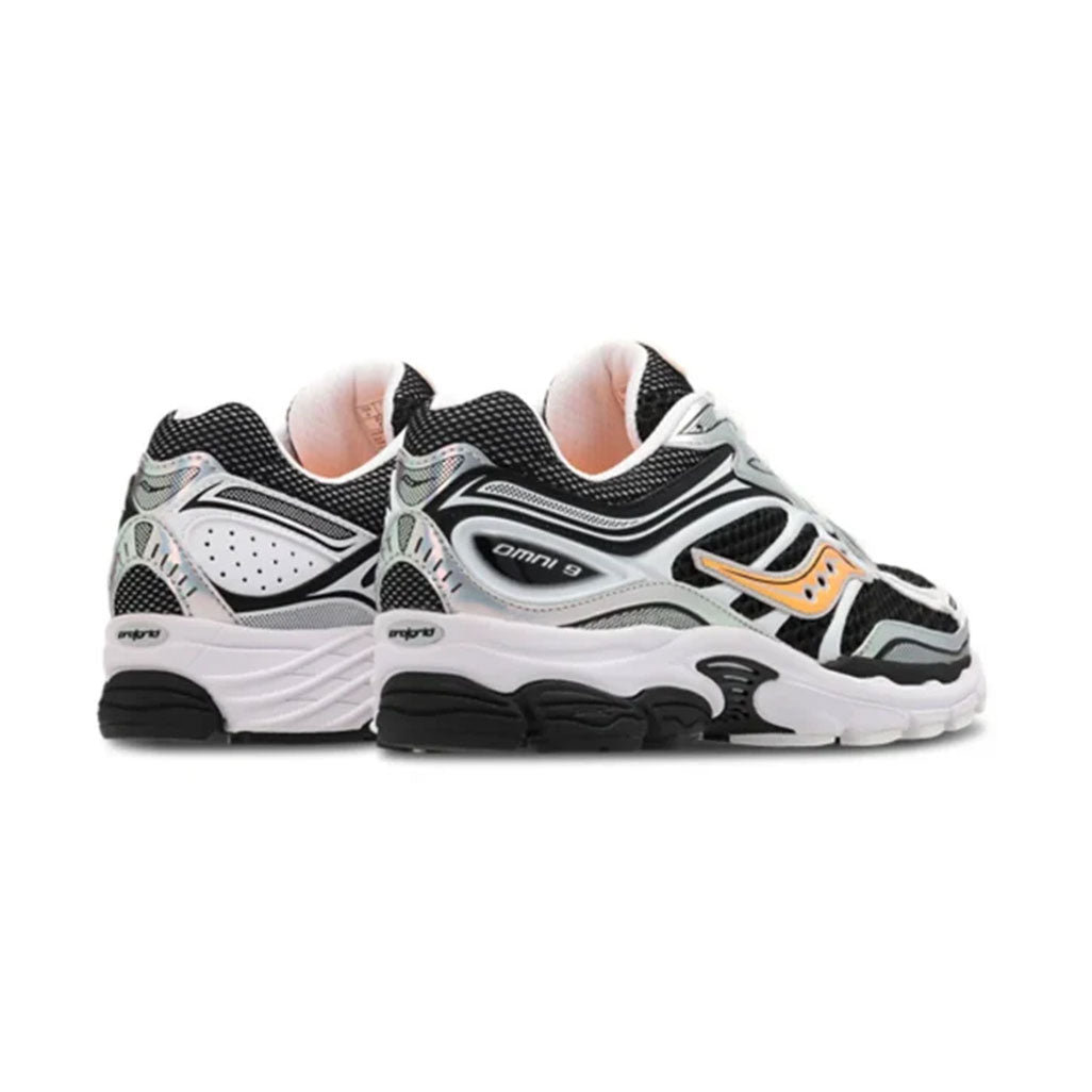 Saucony ProGrid Omni 9 Speed Shades White Black Orange