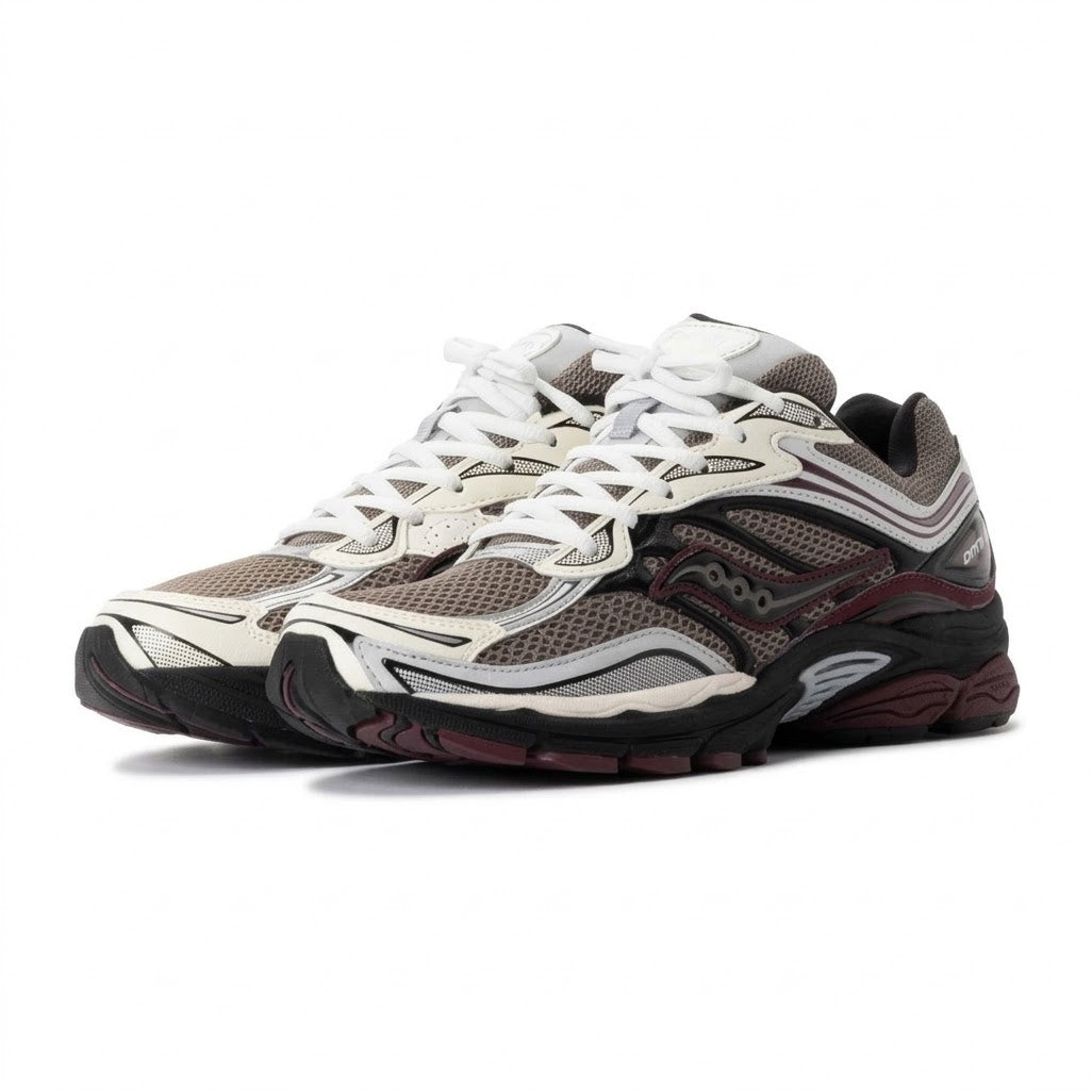 Saucony ProGrid Omni 9 Tan Maroon