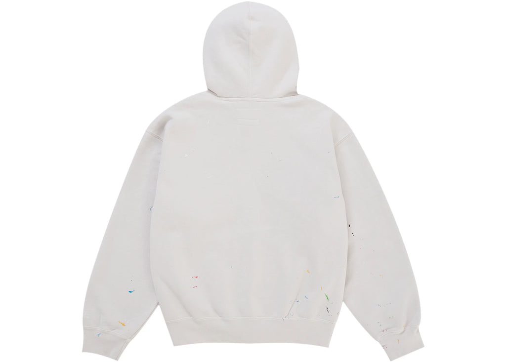 Supreme MM6 Maison Margiela Box Logo Zip Up Hooded Sweatshirt White