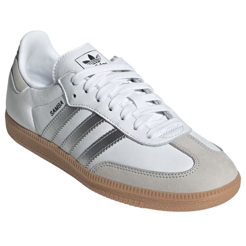 adidas Samba OG White Silver Metallic Grey W