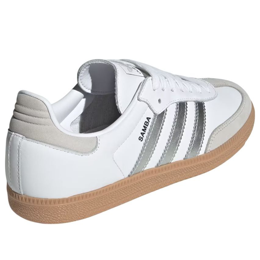 adidas Samba OG White Silver Metallic Grey W