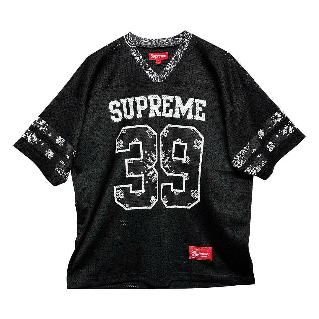 【新品】Supreme bandana football jersey XL Supreme Bandana Football Jersey Black – OG Kicks