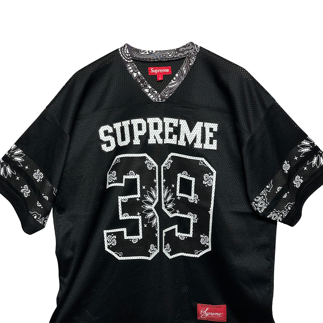 Supreme Bandana Football Jersey Black – OG Kicks