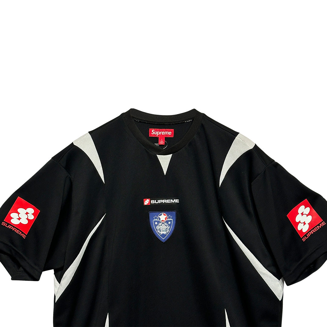 Supreme Crest Soccer Jersey Black – OG Kicks