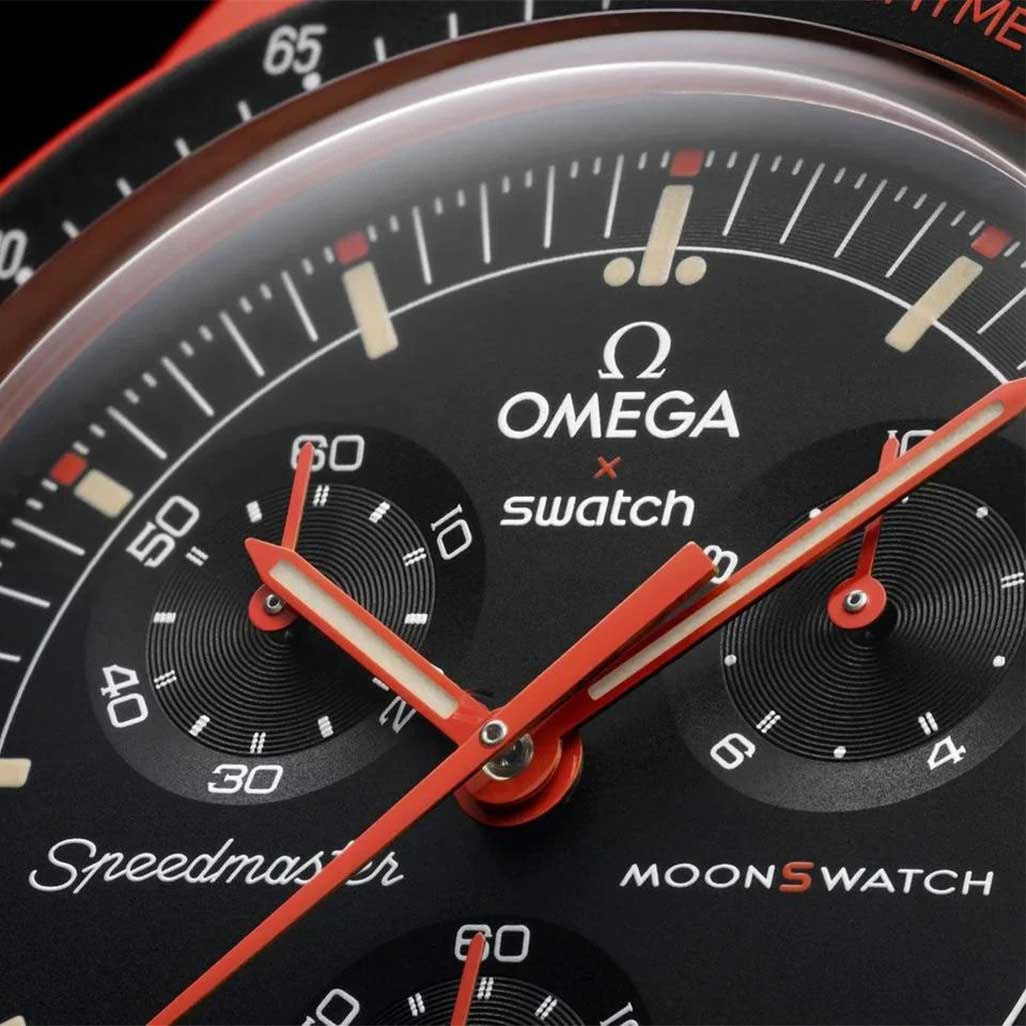 Swatch x Omega Bioceramic Moonswatch Mission On Earth Lava SO33O100