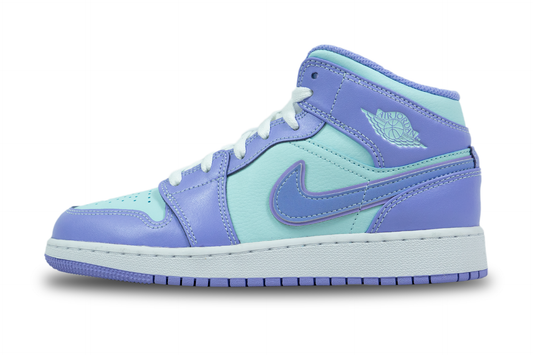 Air Jordan 1 Mid Purple Aqua GS