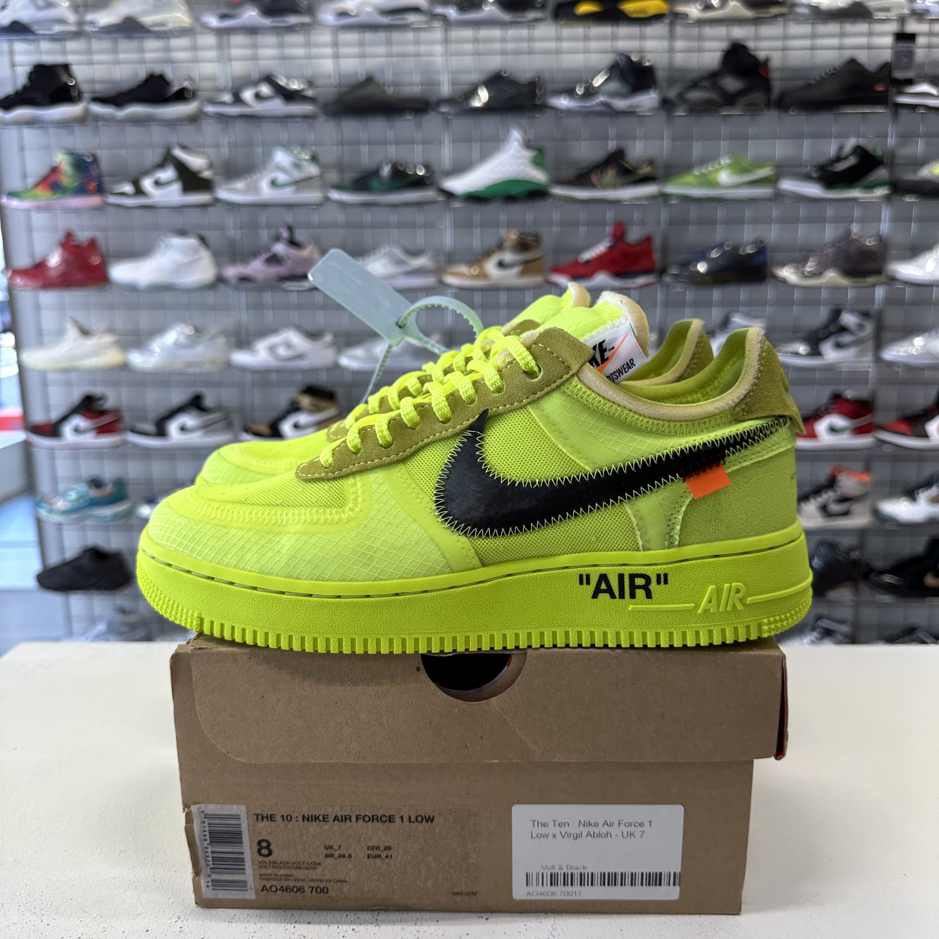 Air force 1 clearance off white volt retail