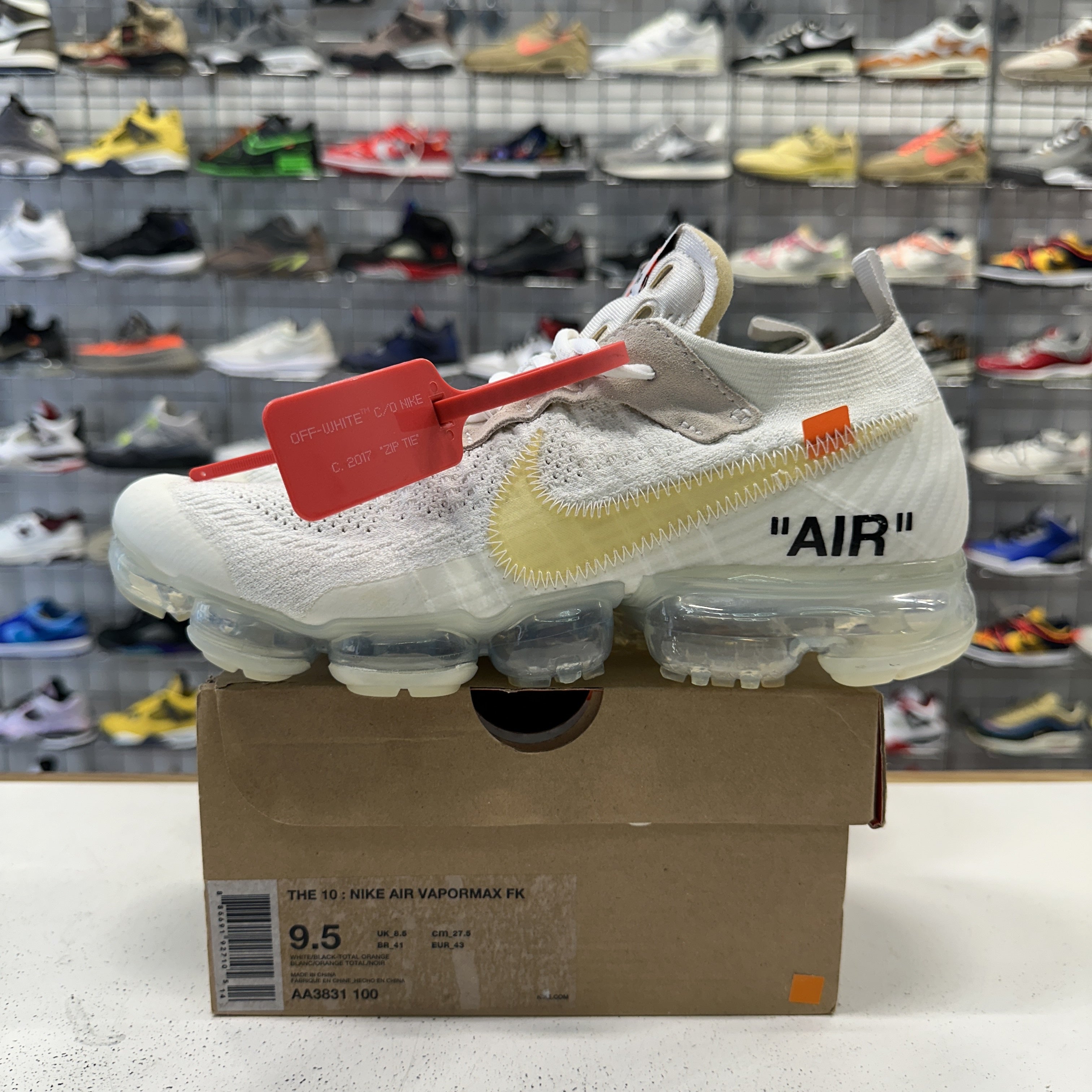 Nike off white vapormax box deals