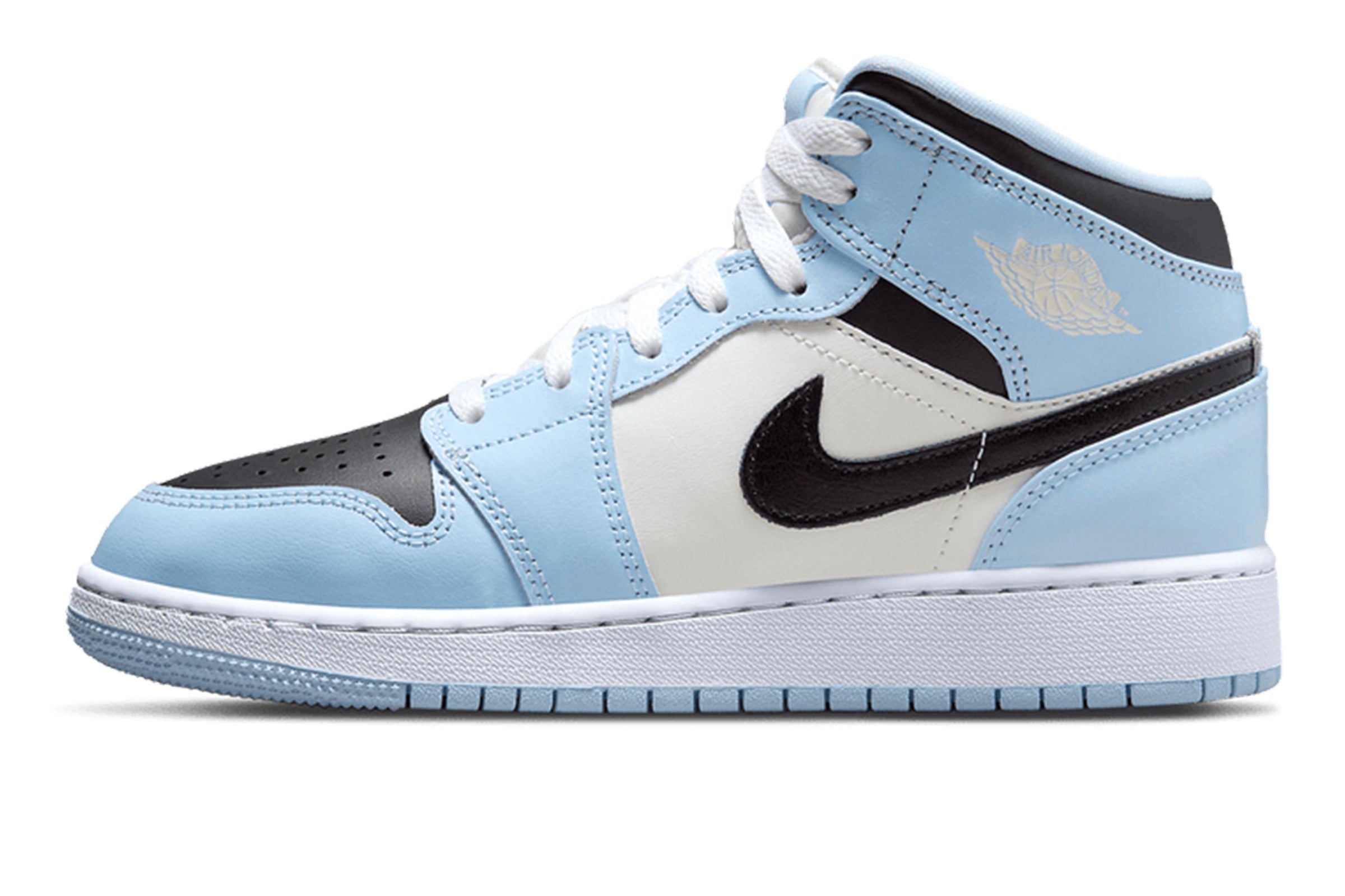 Baby blue high sales top jordans