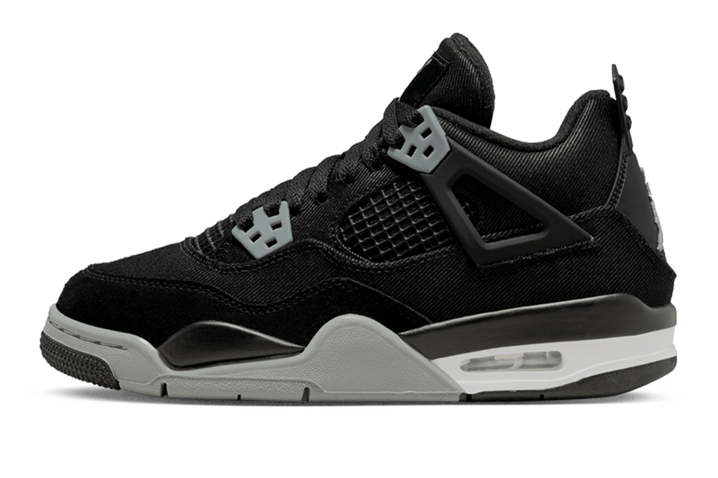 Air Jordan 4 Retro Black Canvas GS