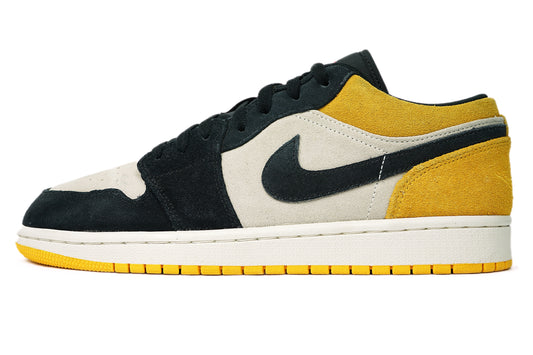 Air Jordan 1 Low Sail University Gold Black