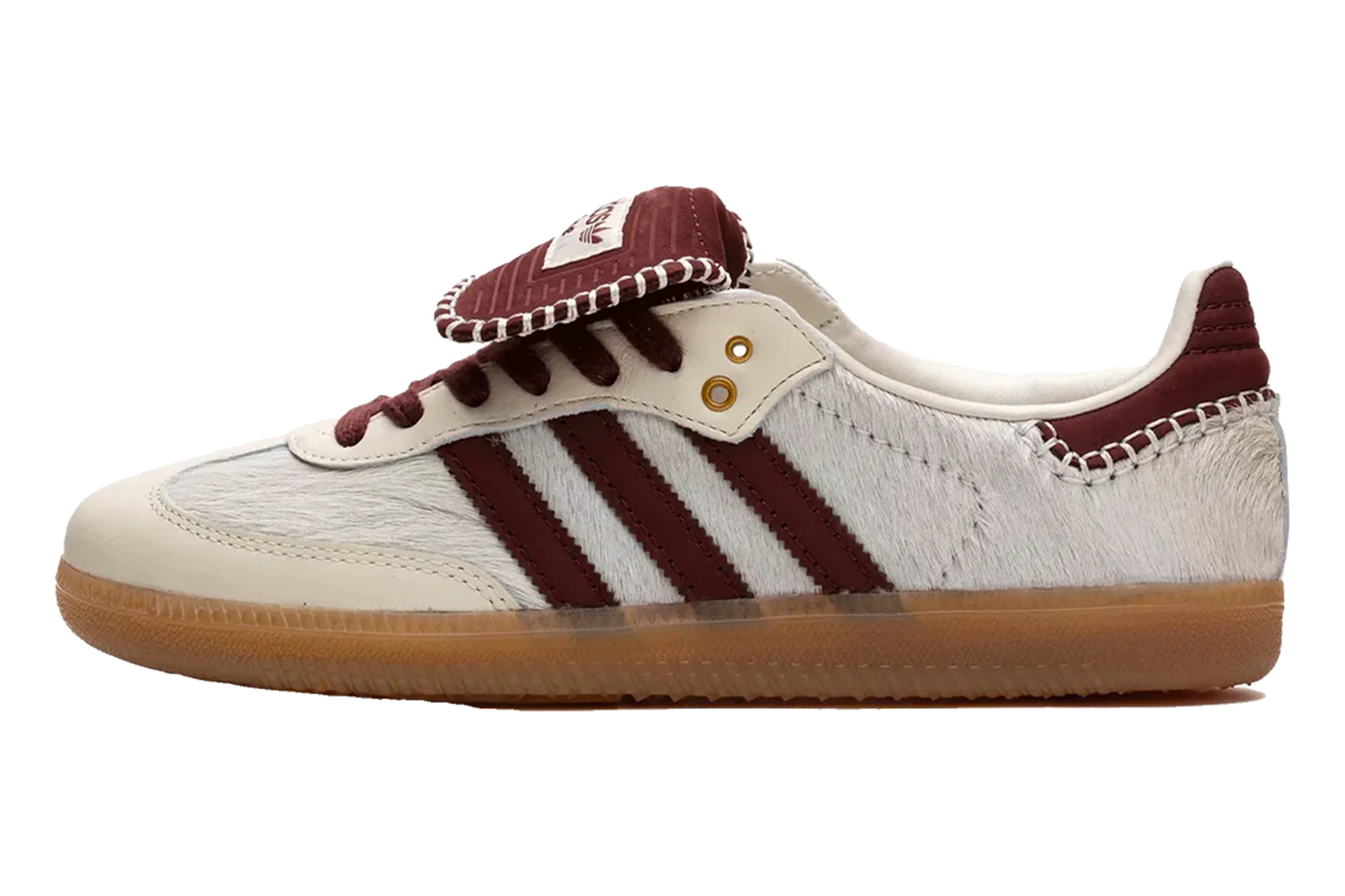 WALES BONNER × ADIDAS SAMBA PONY TONAL LOW CORE BLACK/CREAM WHITE 