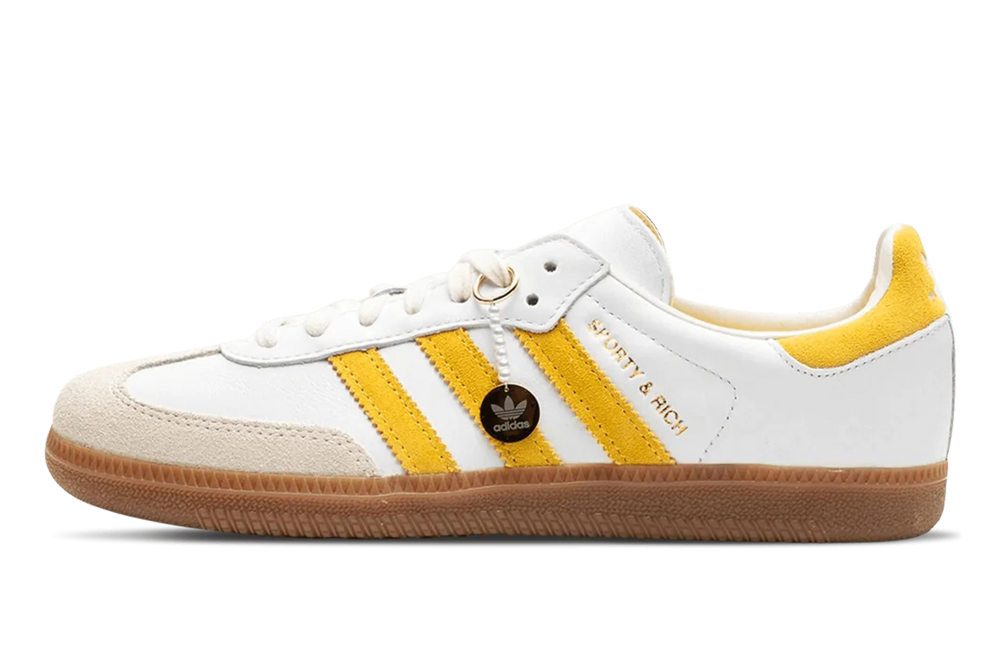 adidas Samba Sporty & Rich White Bold Gold Women - 1