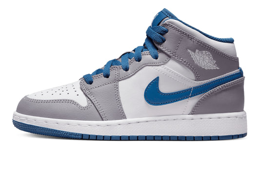 Jordan Air Jordan 1 Mid GS Cement True Blue - 1